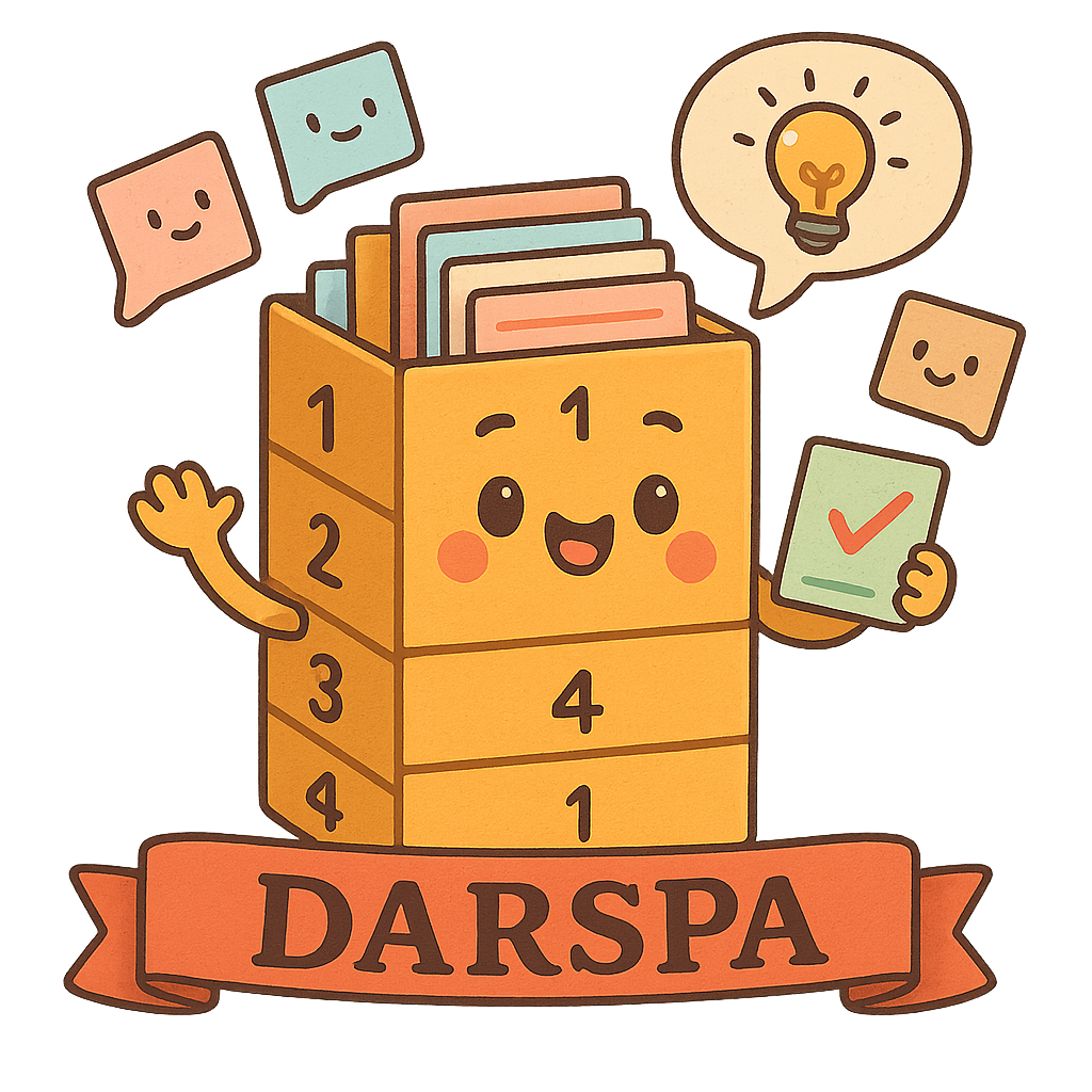 دانش‌آموز در حال مرور کارت‌ها